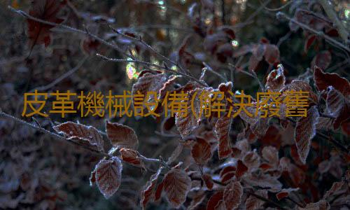 皮革機械設備(解決廢舊皮革回收問題,看看這台皮革邊角料破碎機)