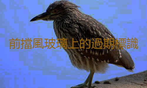 前擋風玻璃上的過期標識貼怎麽才能完全去除?